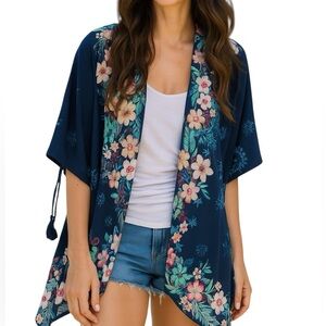 Johnny Was Annia short kimono NWT